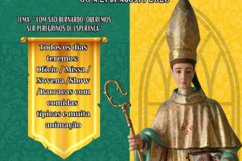 Festa de São Bernardo 2025 promete fé, cultura e grandes atrações em Alcobaça