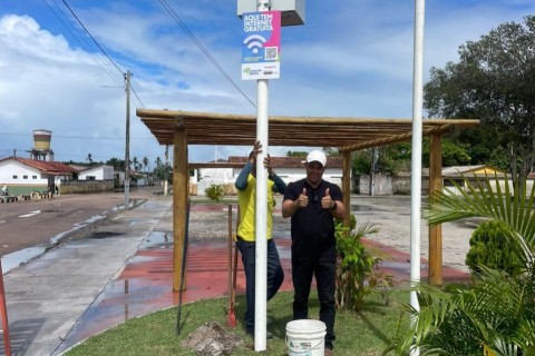 Internet gratuita chega à praça de Taquari e amplia acesso digital para moradores