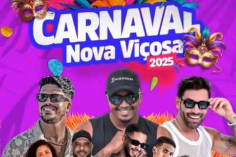 Prefeitura de Nova Viçosa divulga programação do Carnaval 2025