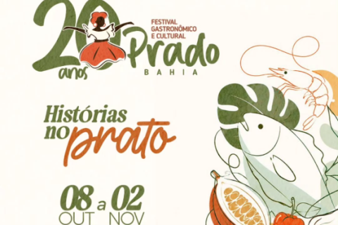 Prado abre inscrições para a histórica 20ª edição do Festival Gastronômico e Cultural