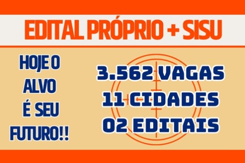 UFSB oferece 3.562 vagas em 2026 em cursos de graduação pelo Sisu e por edital próprio