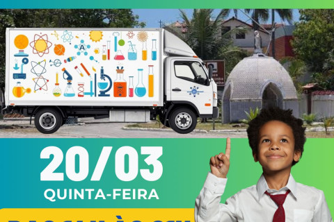 Caminhão com Ciência, da UESC, chega a Alcobaça nesta quinta-feira trazendo conhecimento e inovação