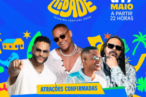 Teixeira de Freitas se prepara para três noites de festa e anuncia programação completa do Teixeira Festival